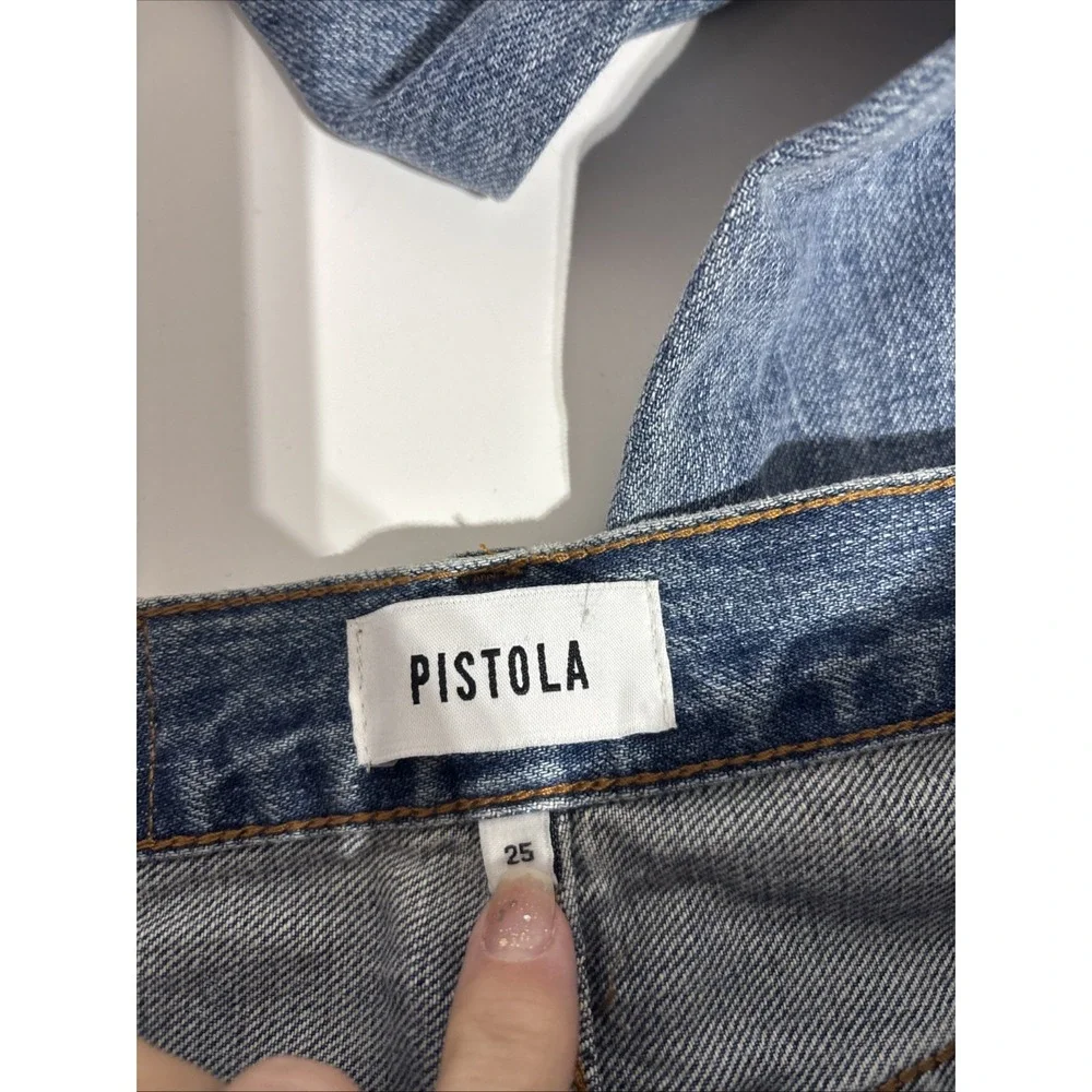 Pistola Stevie High Rise Relaxed Roller‎ Jeans Color Grand Size 25 NWT $178